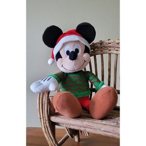 Disney Christmas Kohls Cares‎ Santa  Mickey Mouse Plush 17"